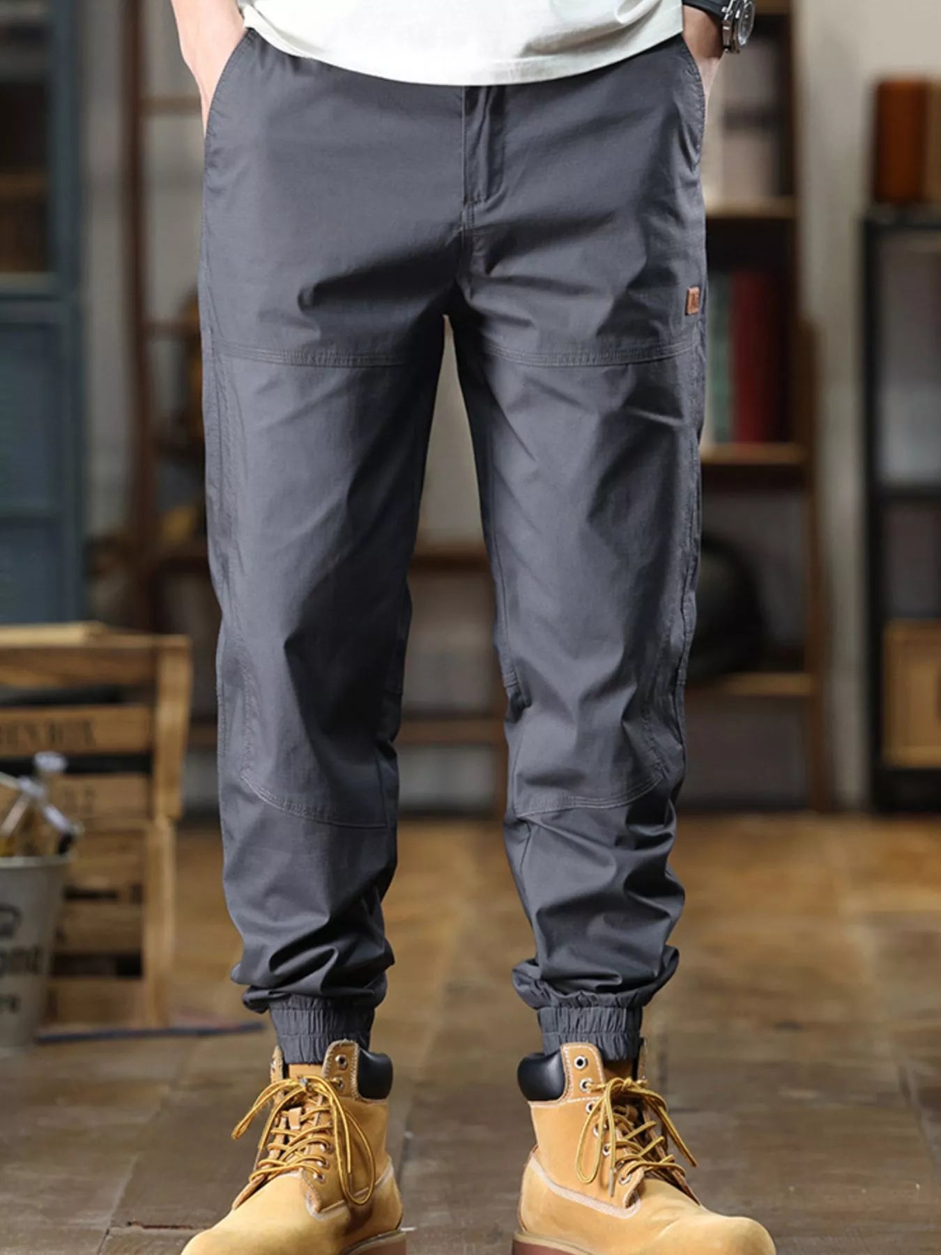 Men's Full Size Wide Leg Pants Plus Size