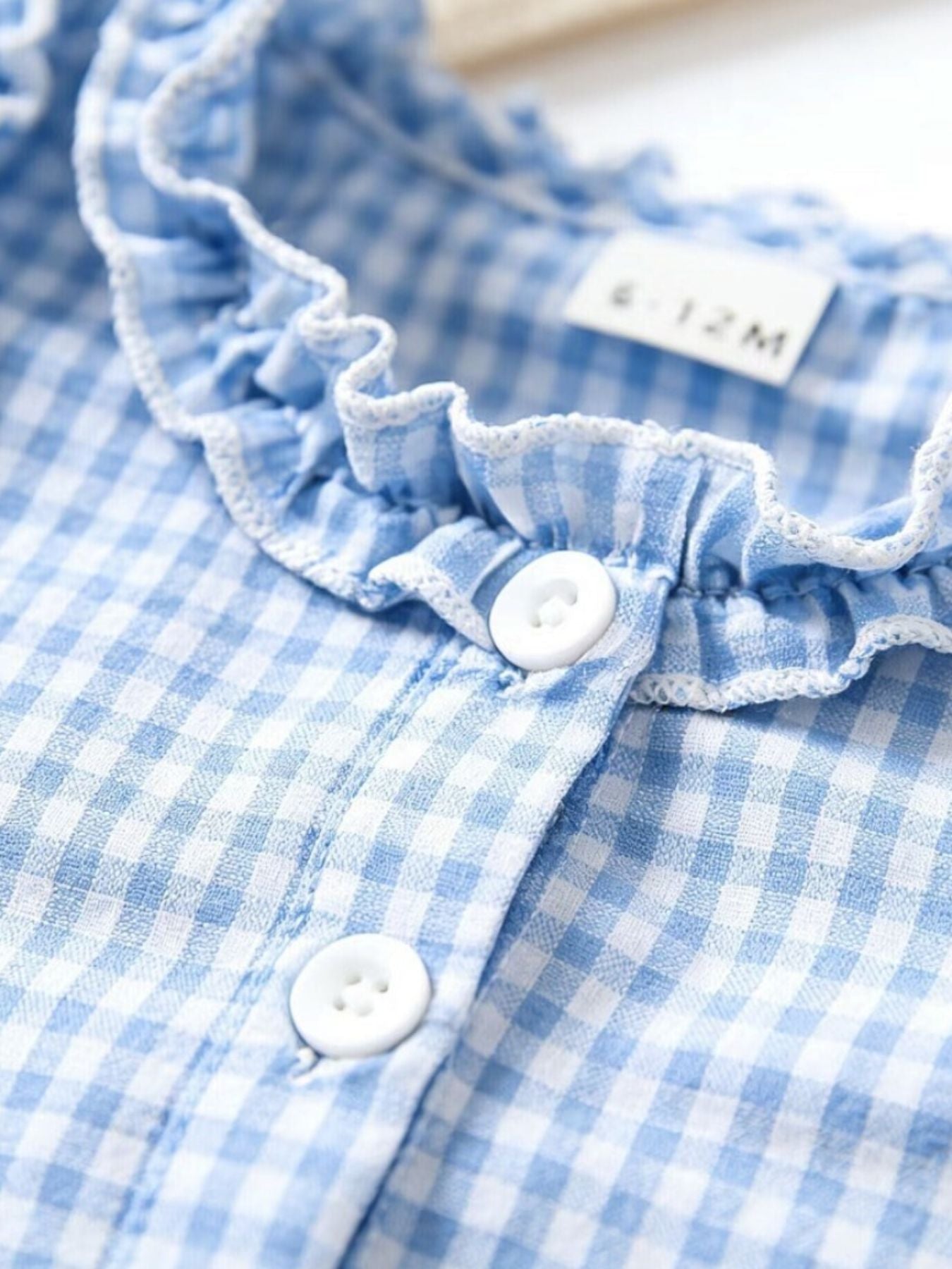 Children's Ruffled Gingham Sleeveless Dress