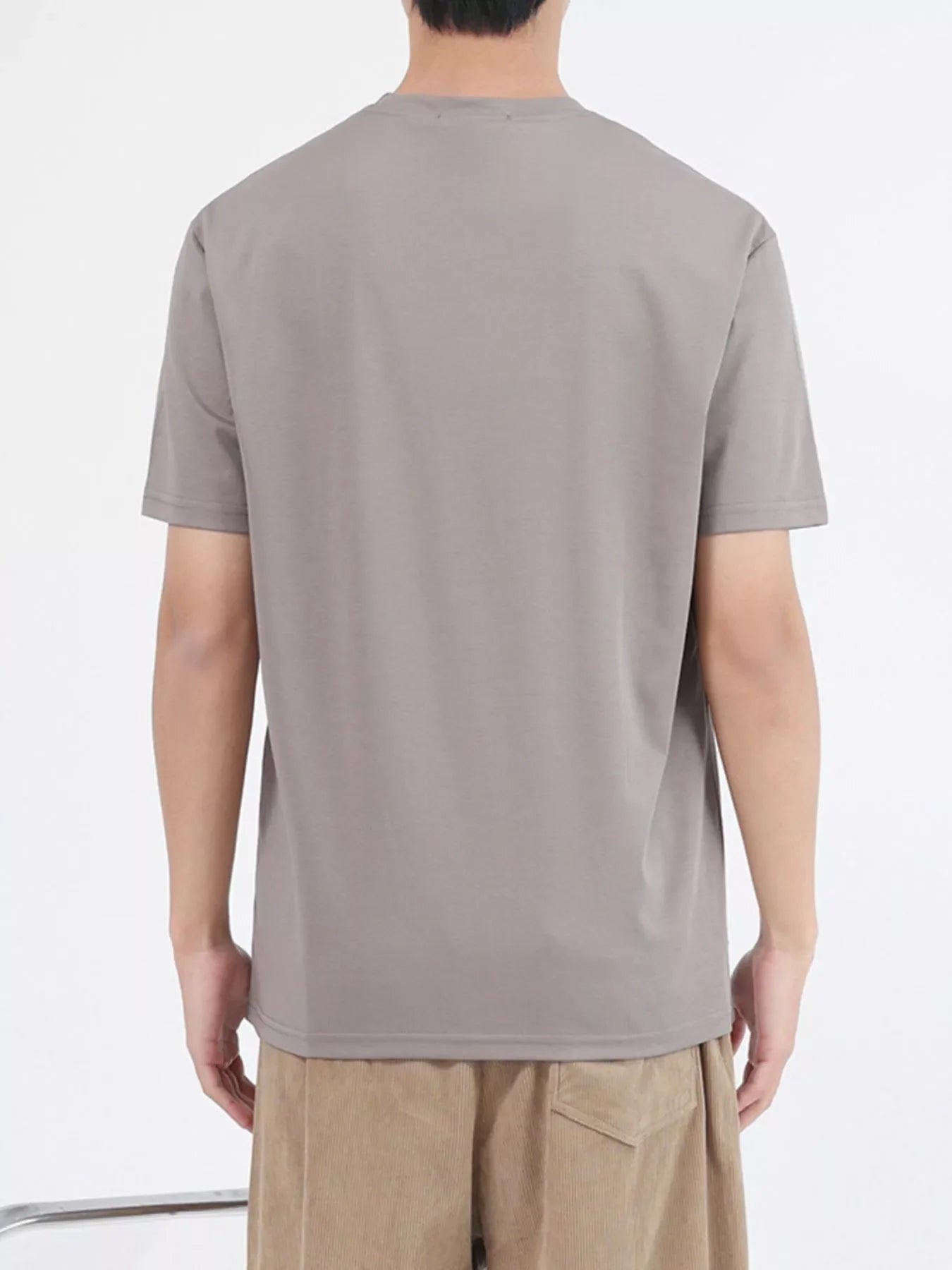 Men's Plus Size Classic Crew Neck T-Shirt