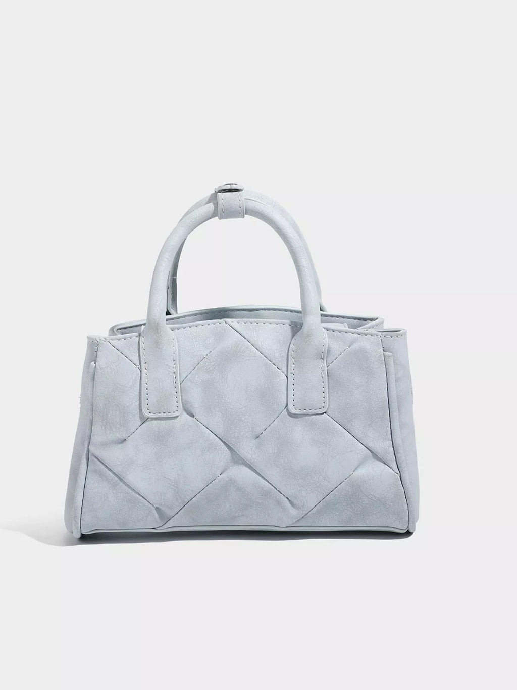 Quilted Buckle Accent Crossbody Bag