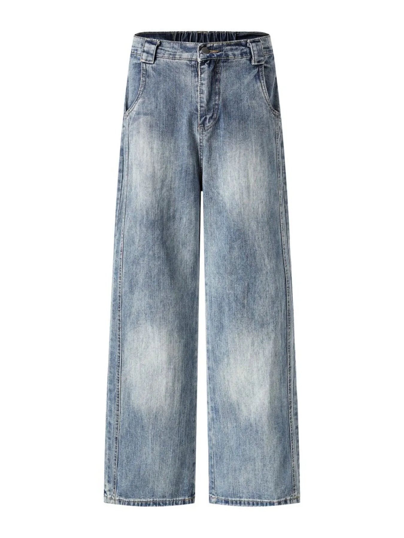 Men's Vintage Washed Wide Leg Jeans