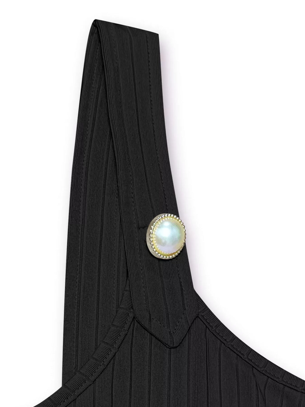 Pearl Detail Scoop Neck Tank