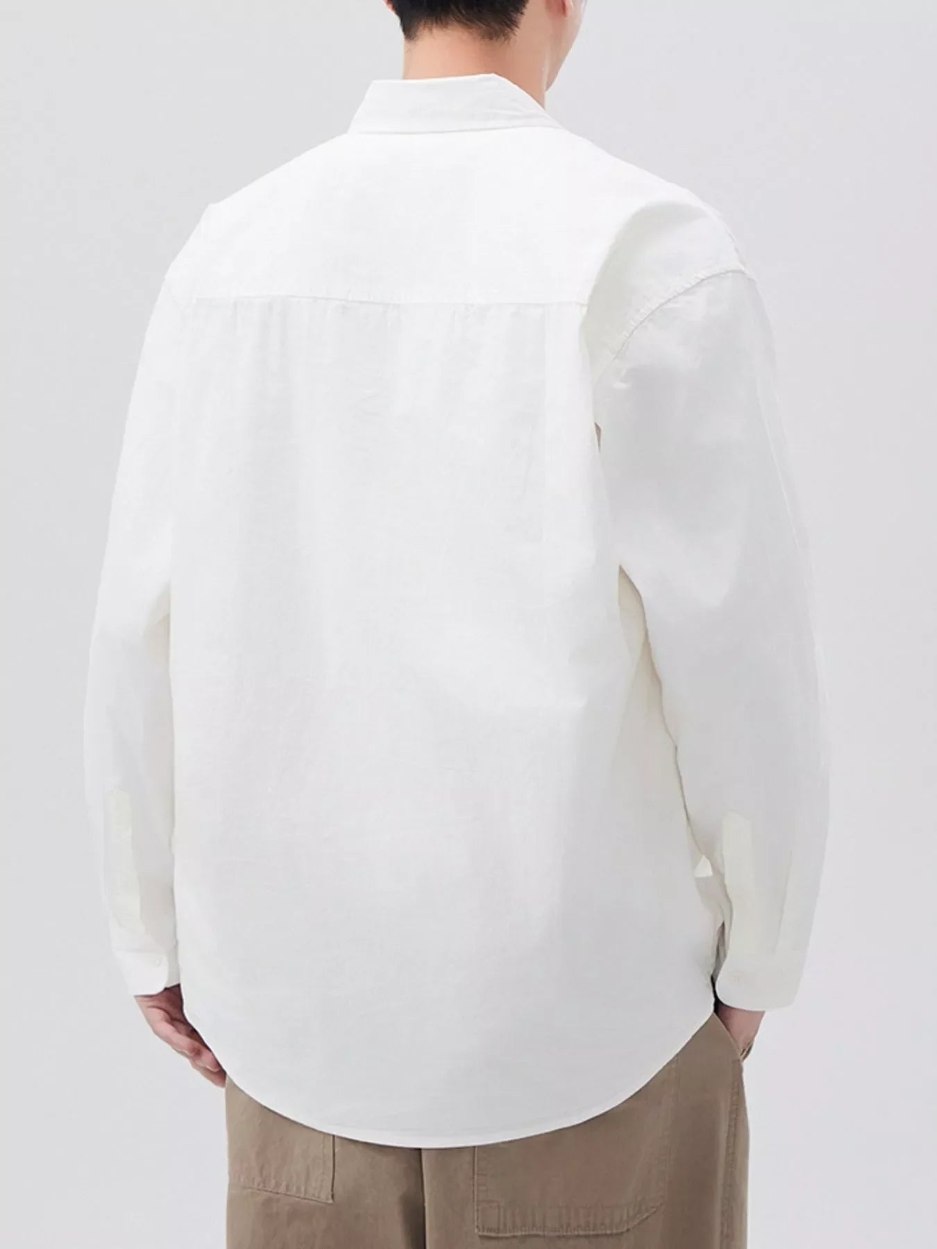 Men's Plus Size Button Up Long Sleeve Shirt