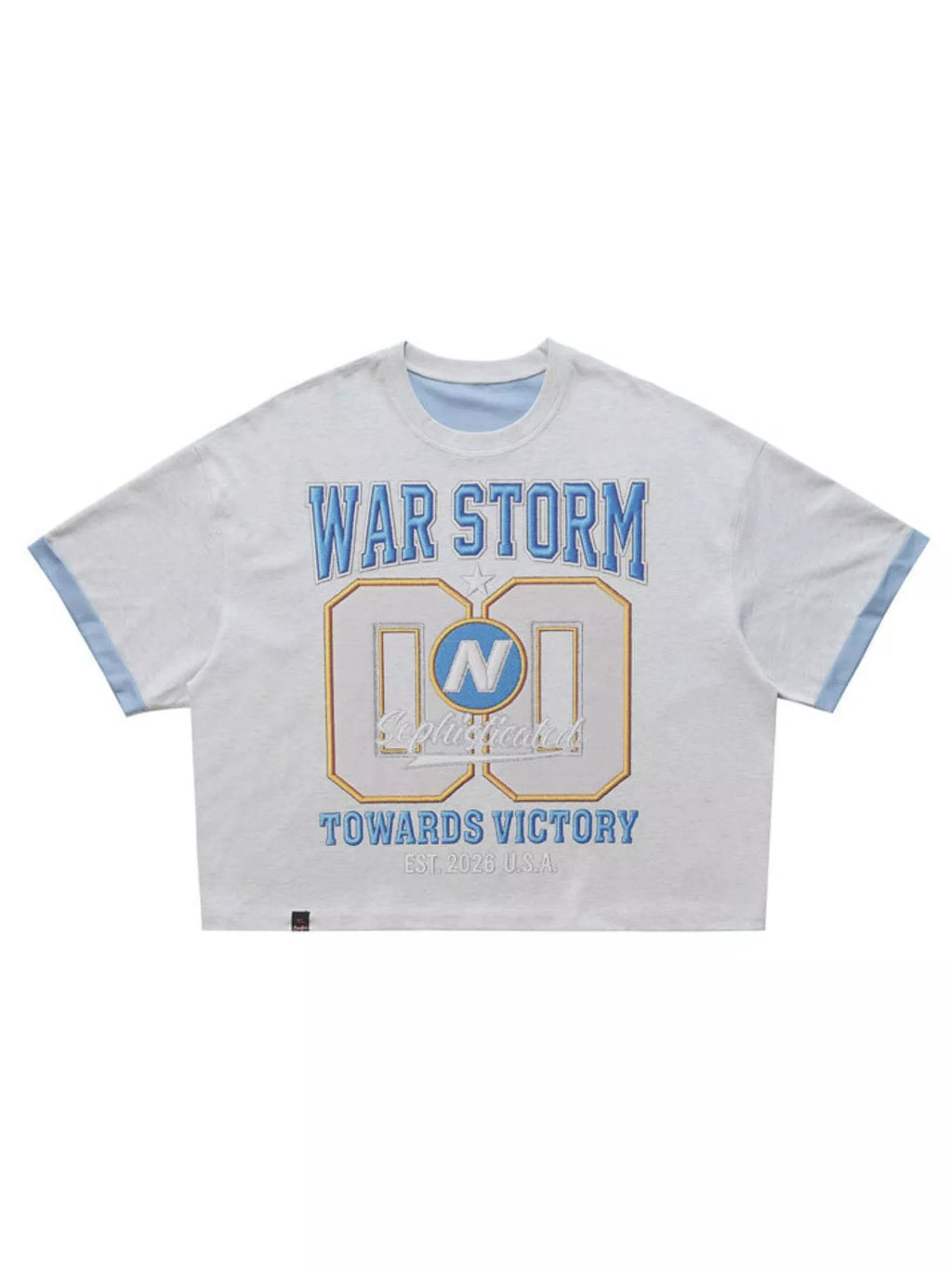 Men's War Storm Graphic Round Neck T-Shirt