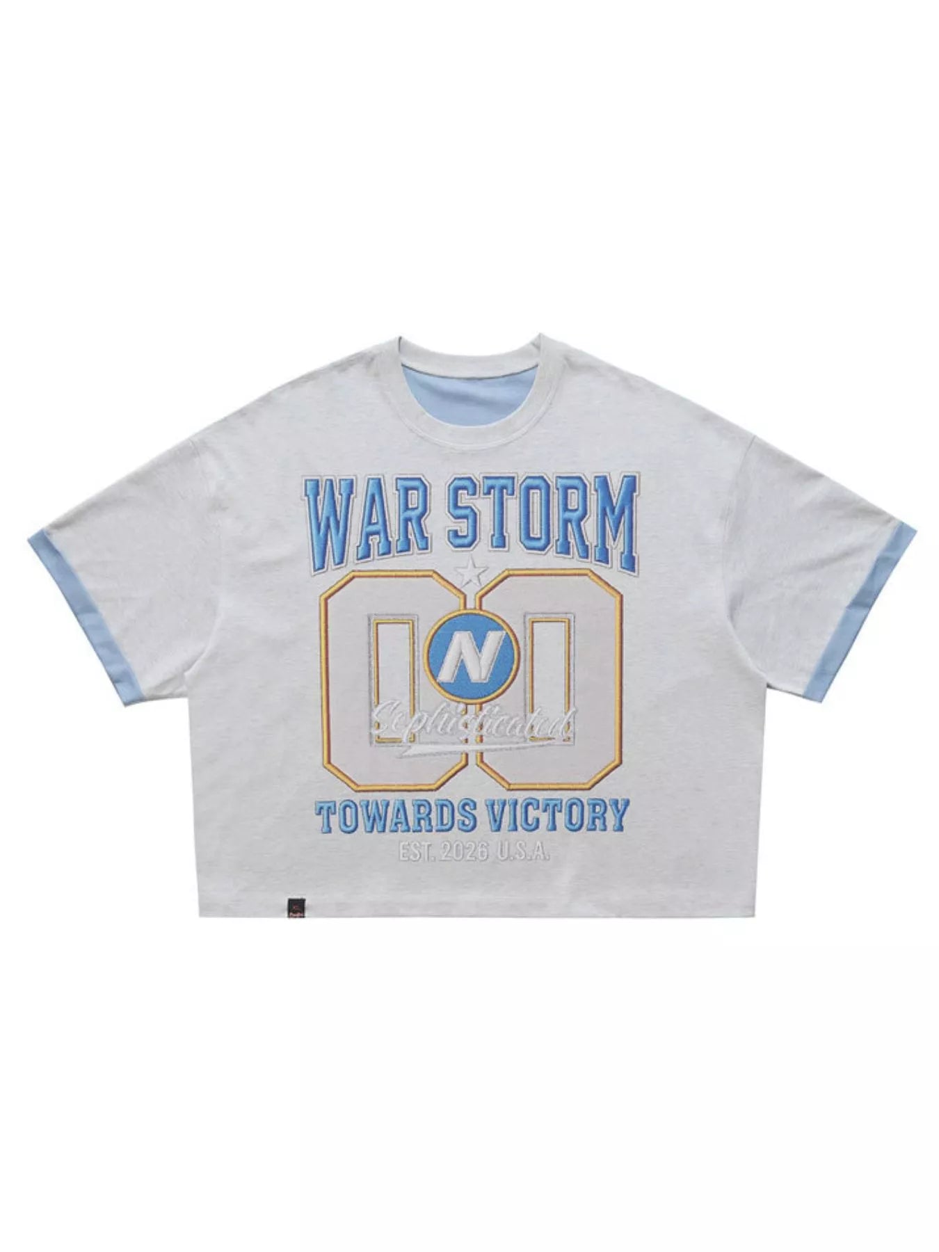 Men's War Storm Graphic Round Neck T-Shirt
