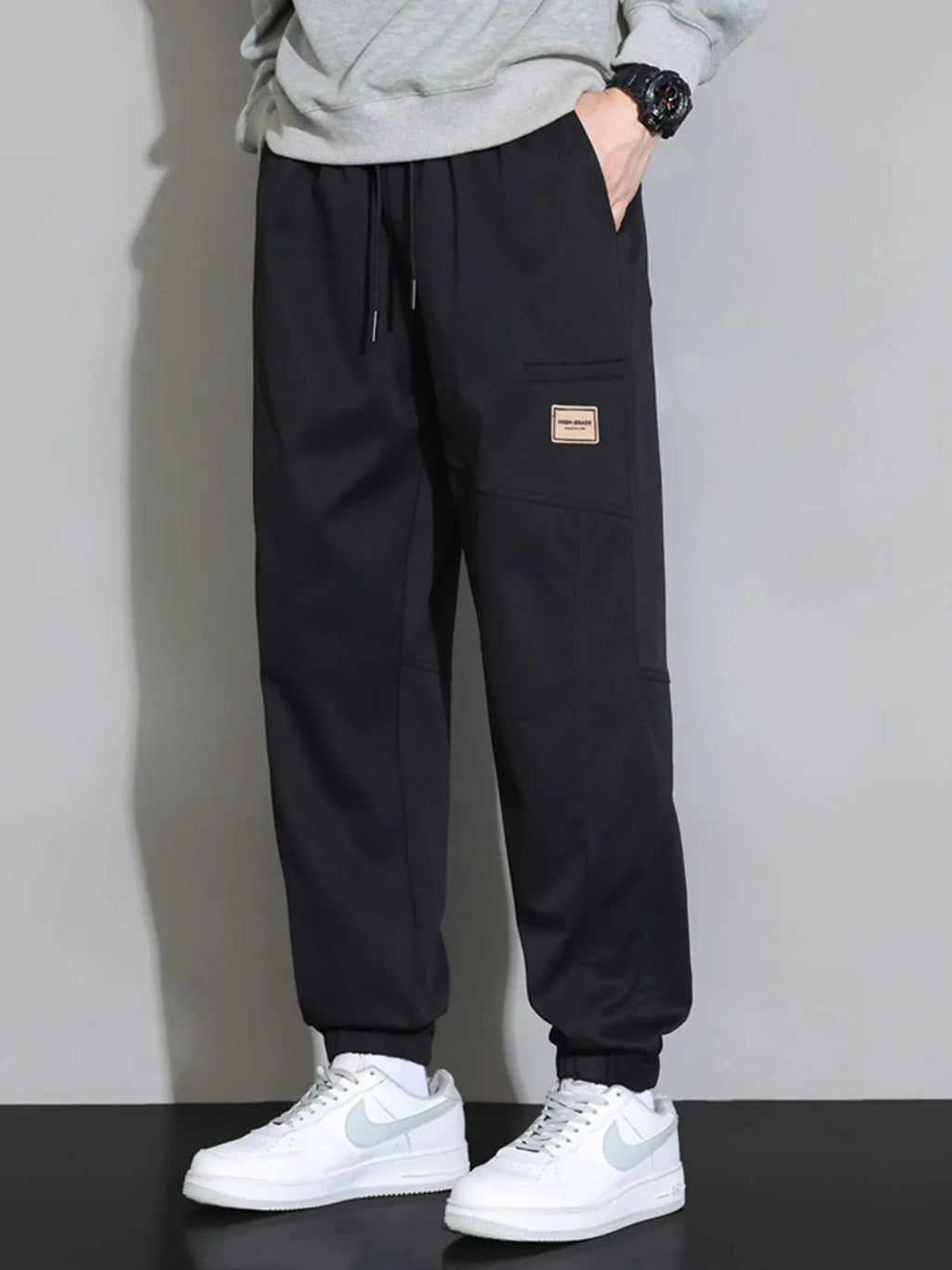 Men's Plus Size Drawstring Loose Fit Pants
