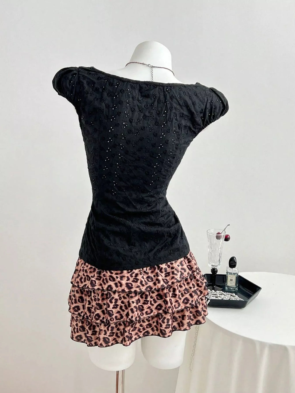 Lace V-Neck Cap Sleeve Blouse