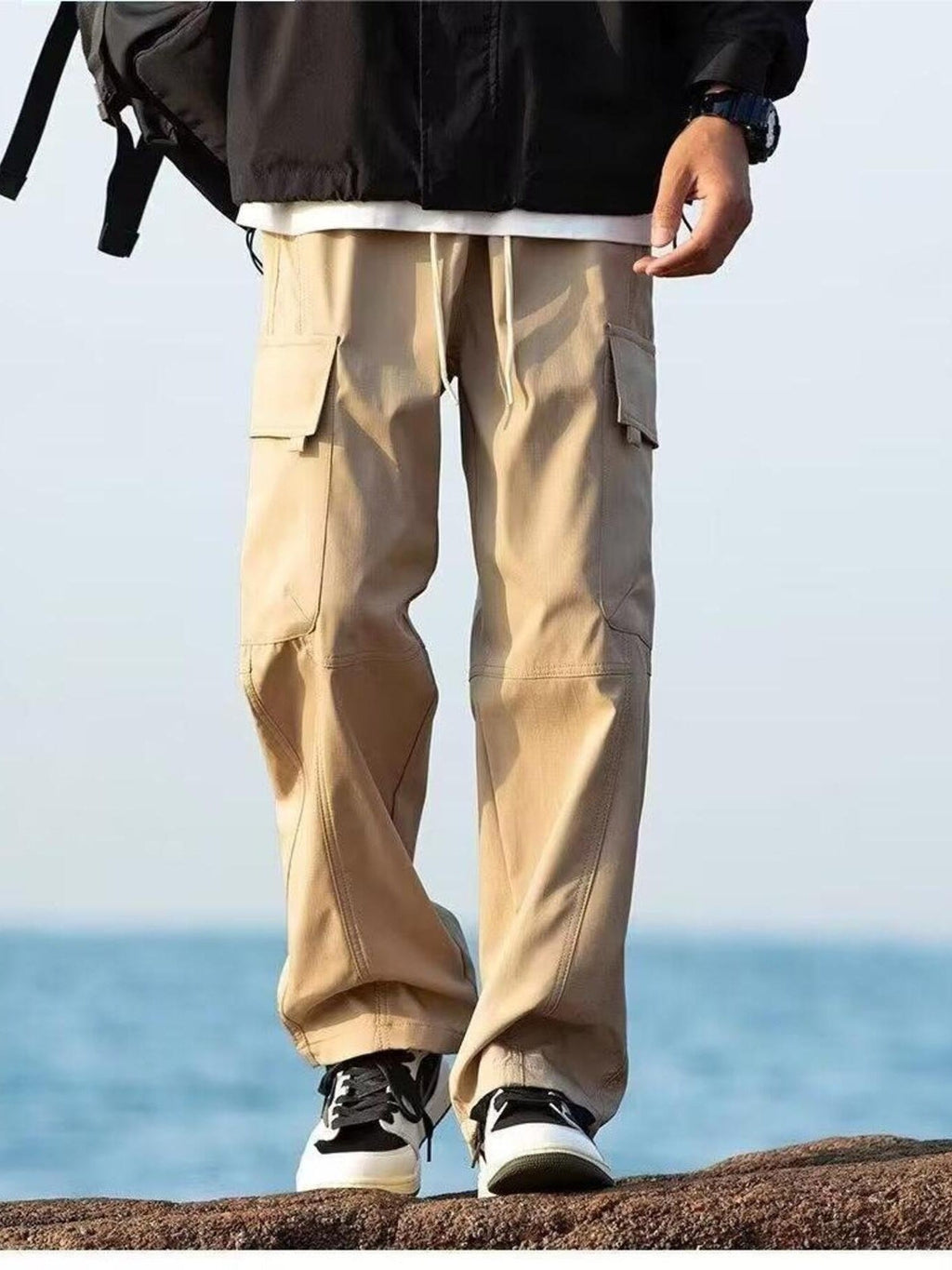 Men's Plus Size Casual Loose Fit Cargo Pants