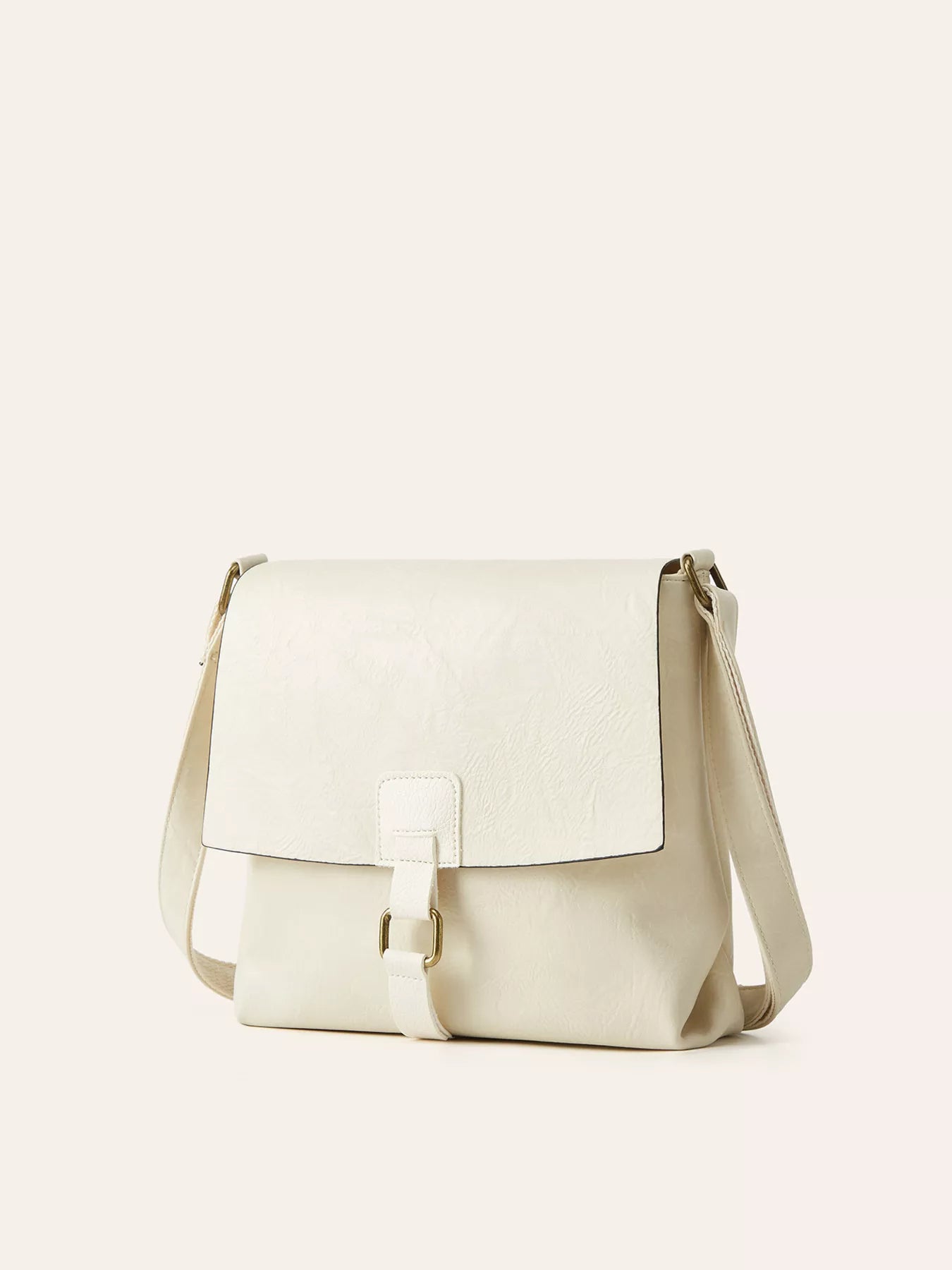 Vintage Buckle Flap Crossbody Bag