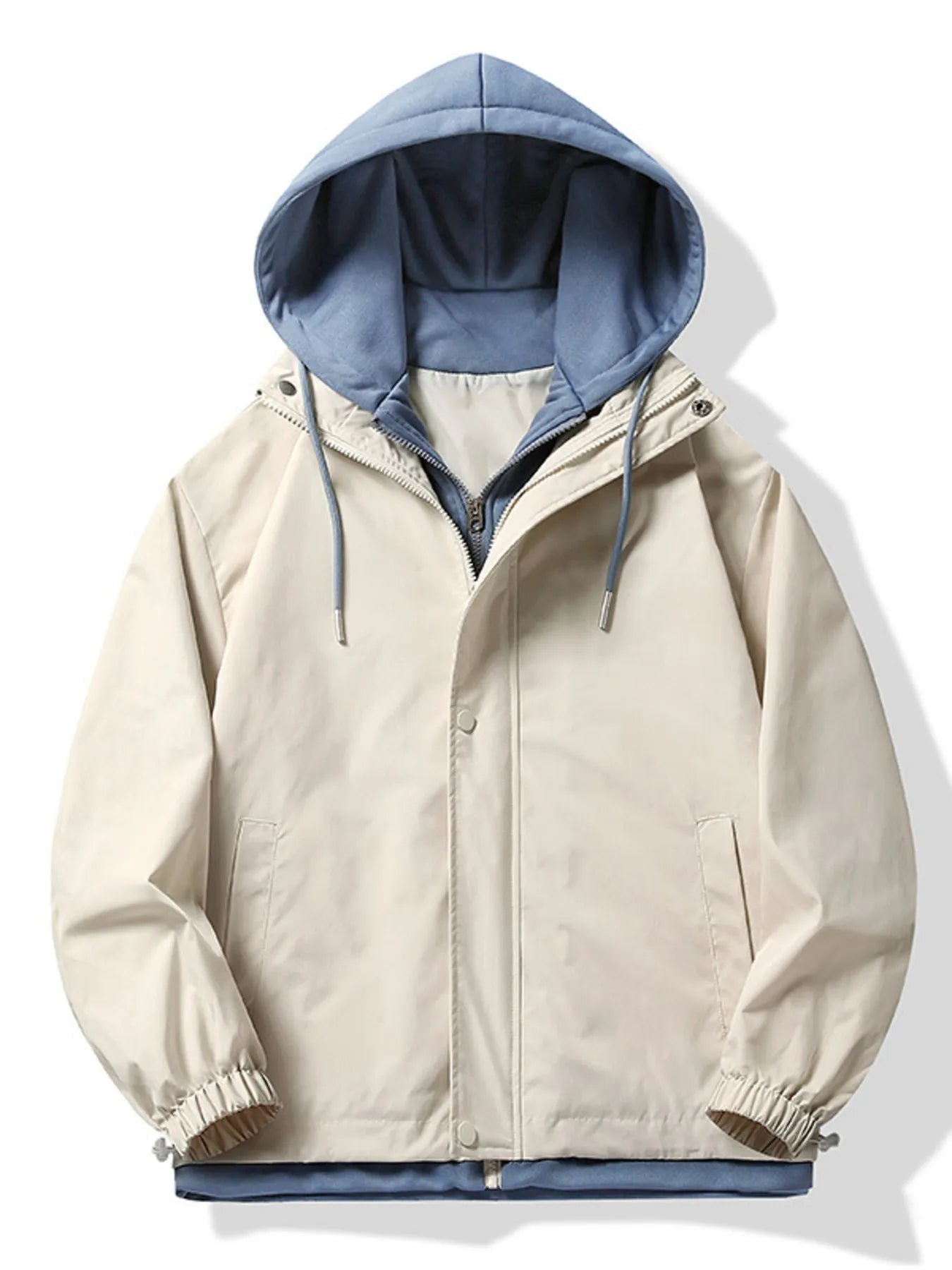 Men's Plus Size Casual Lightweight Windbreaker Jacket