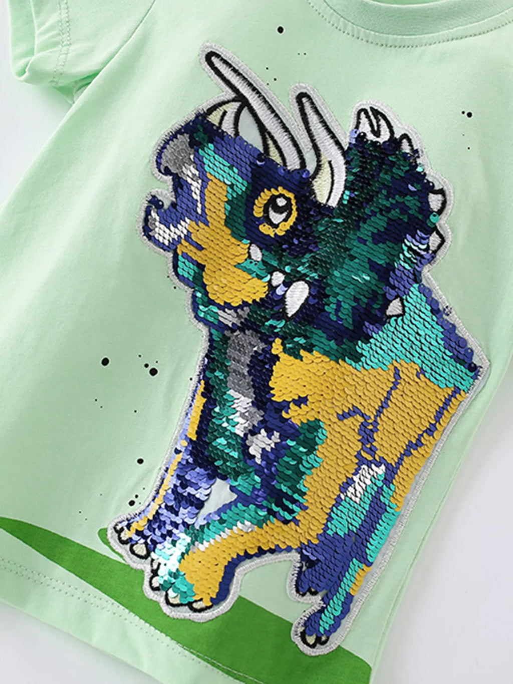Children's Sequin Short Sleeve T-Shirt