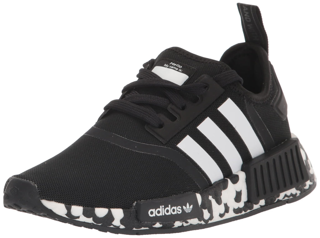adidas Originals NMD_R1s Sneaker Core Black/Core Black/FTWR White (Refined) 7 US Unisex Big Kid