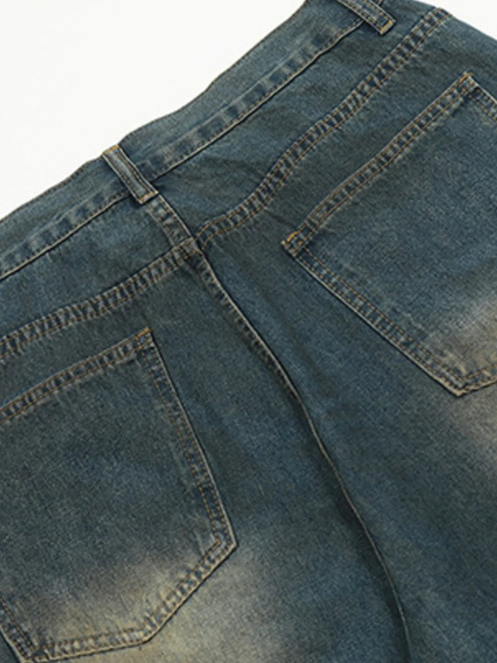Men's Distressed Wide Leg Jeans