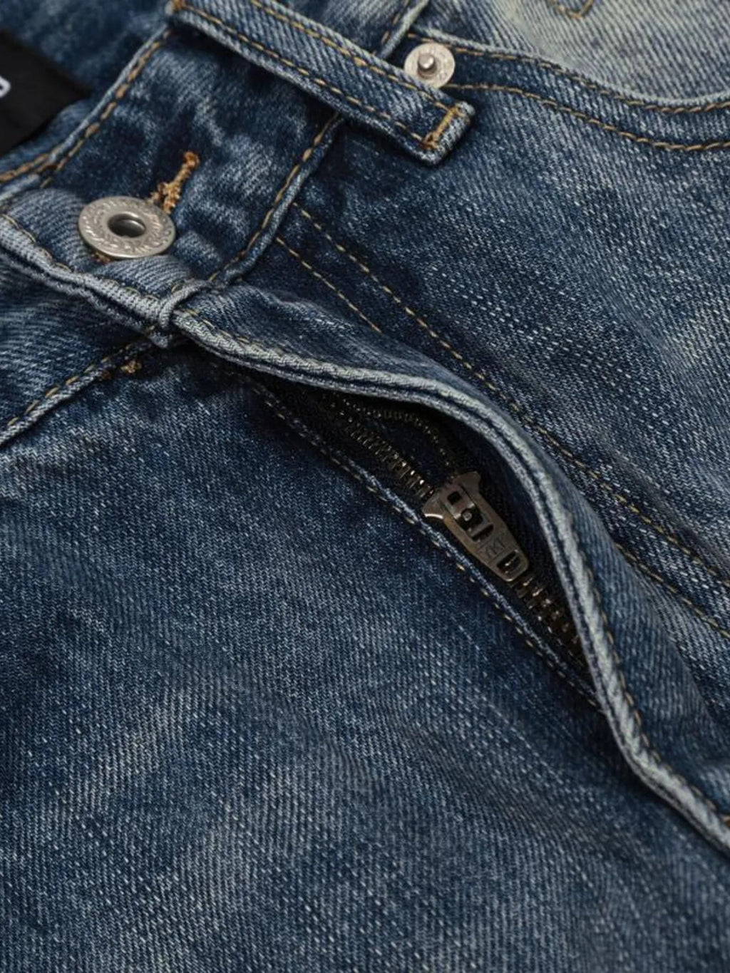Men's Vintage Wash Distressed Jeans