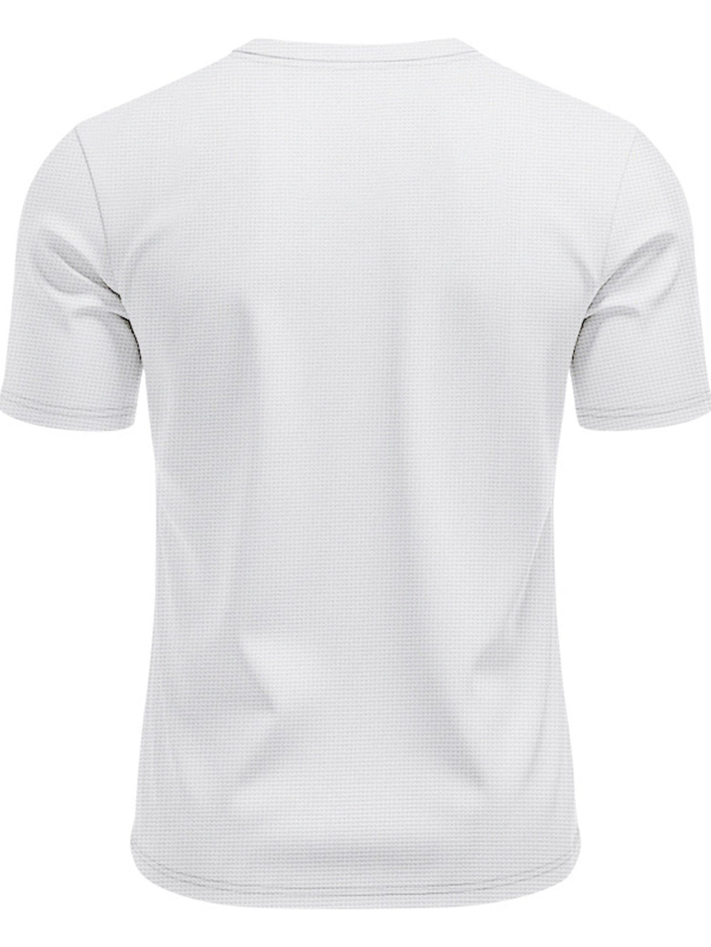 Men's Full Size Lace-Up Neck T-Shirt Plus Size