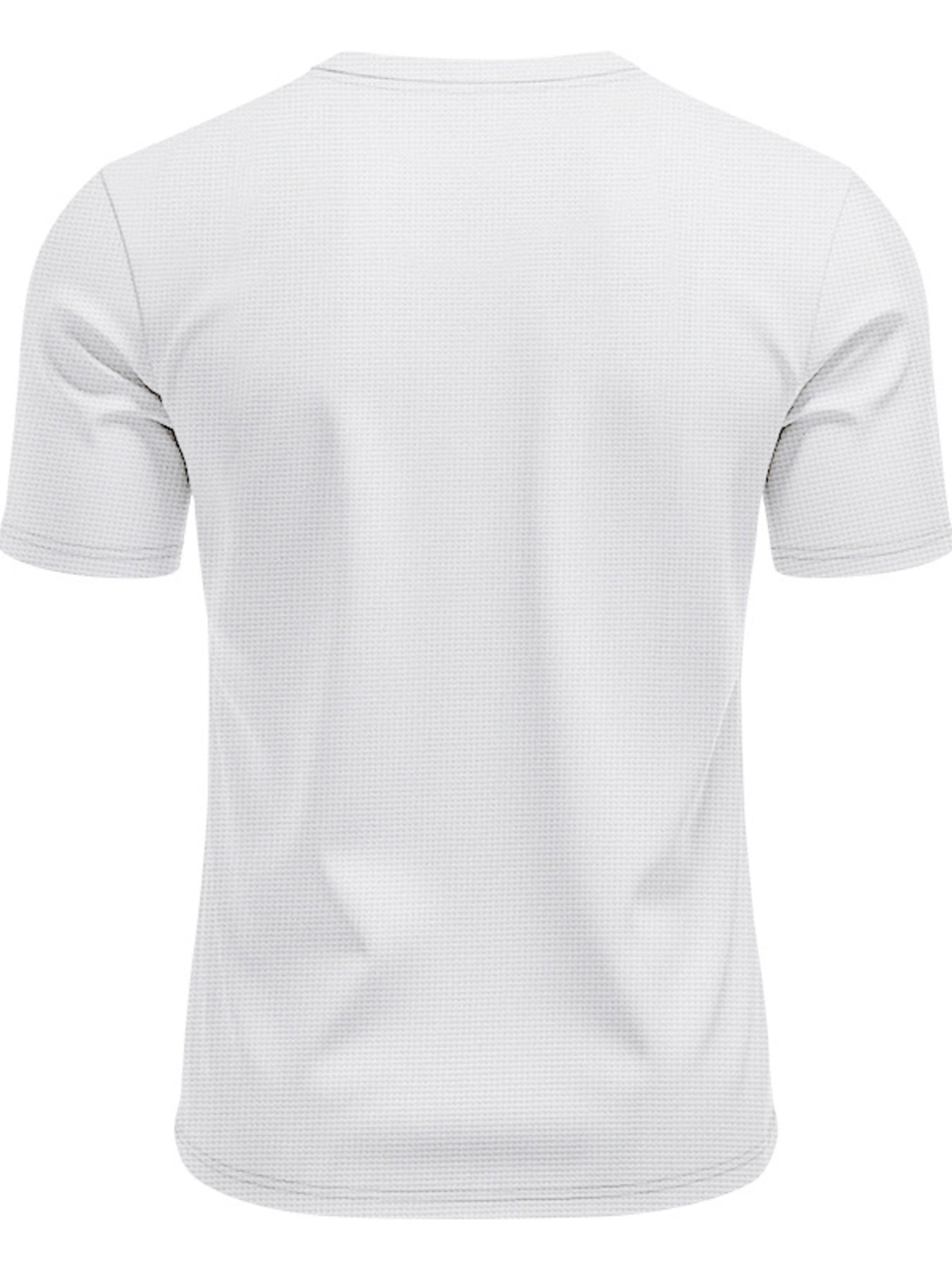 Men's Full Size Lace-Up Neck T-Shirt Plus Size