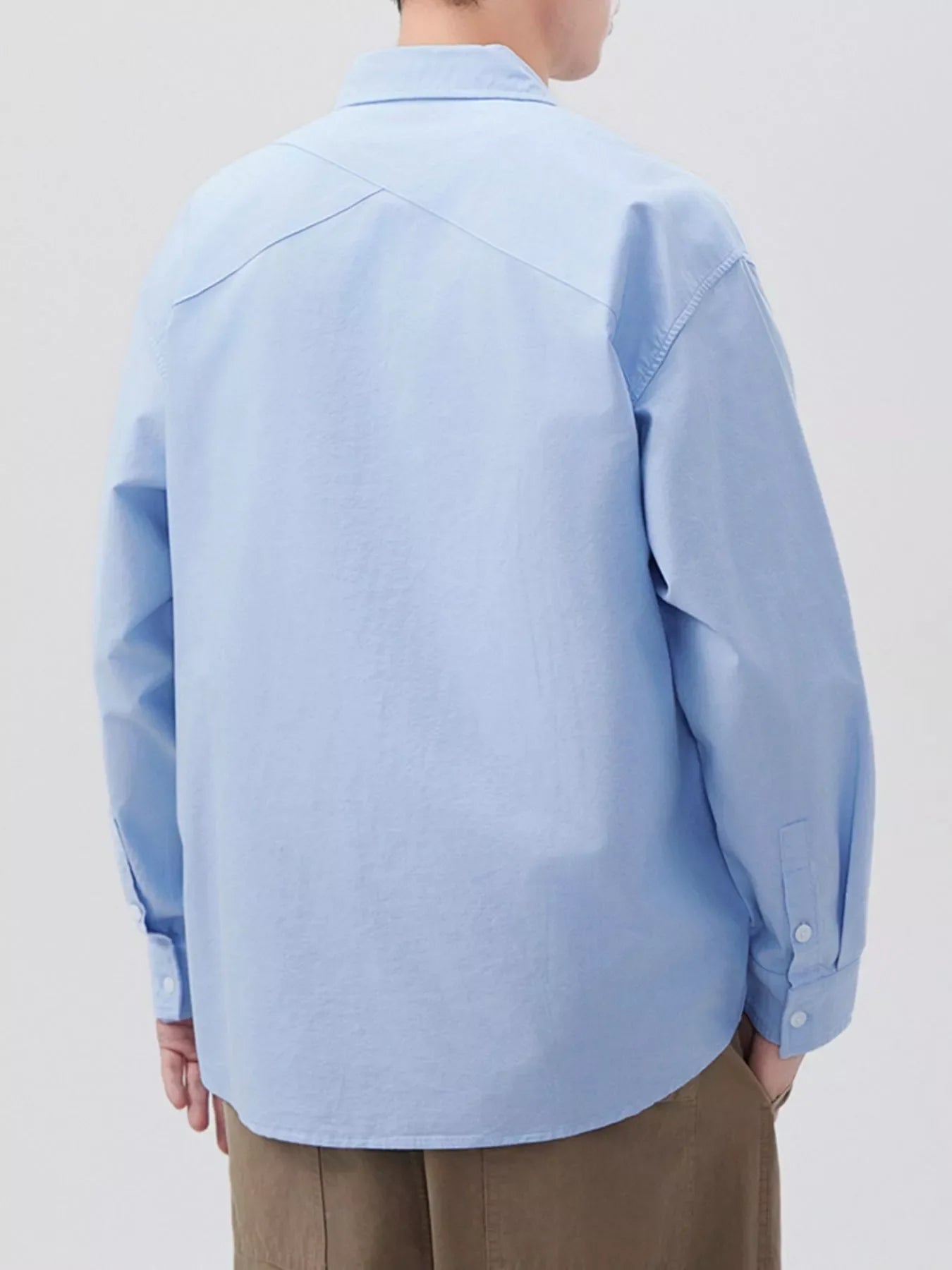 Men's Plus Size Button Up Long Sleeve Shirt