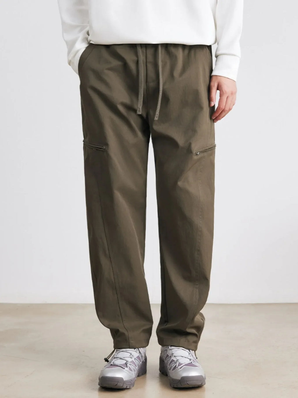 Men's Drawstring Wide Leg Pants