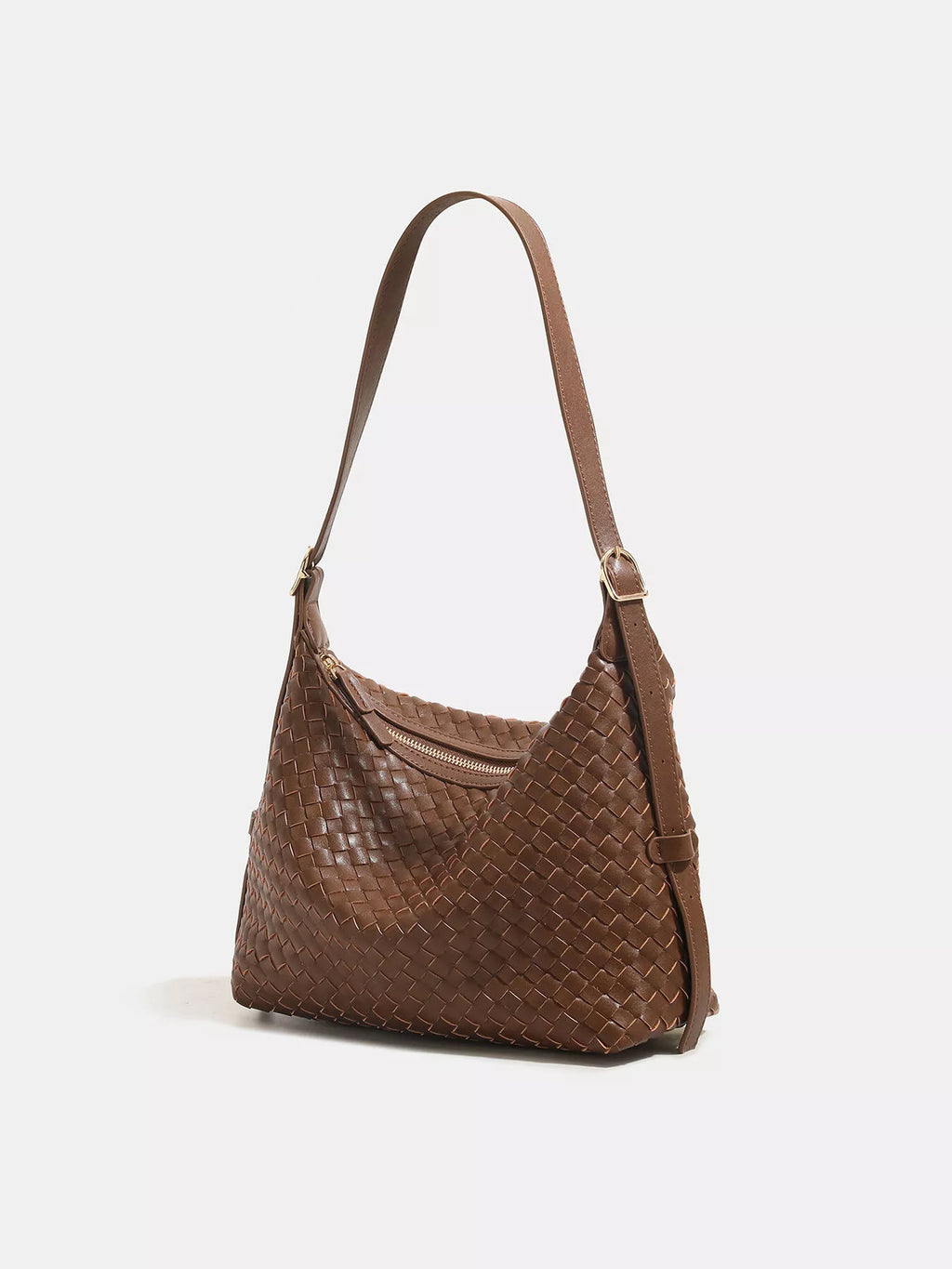 Woven PU Leather Shoulder Bag