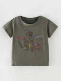 Children's Dinosaur Round Neck T-Shirt