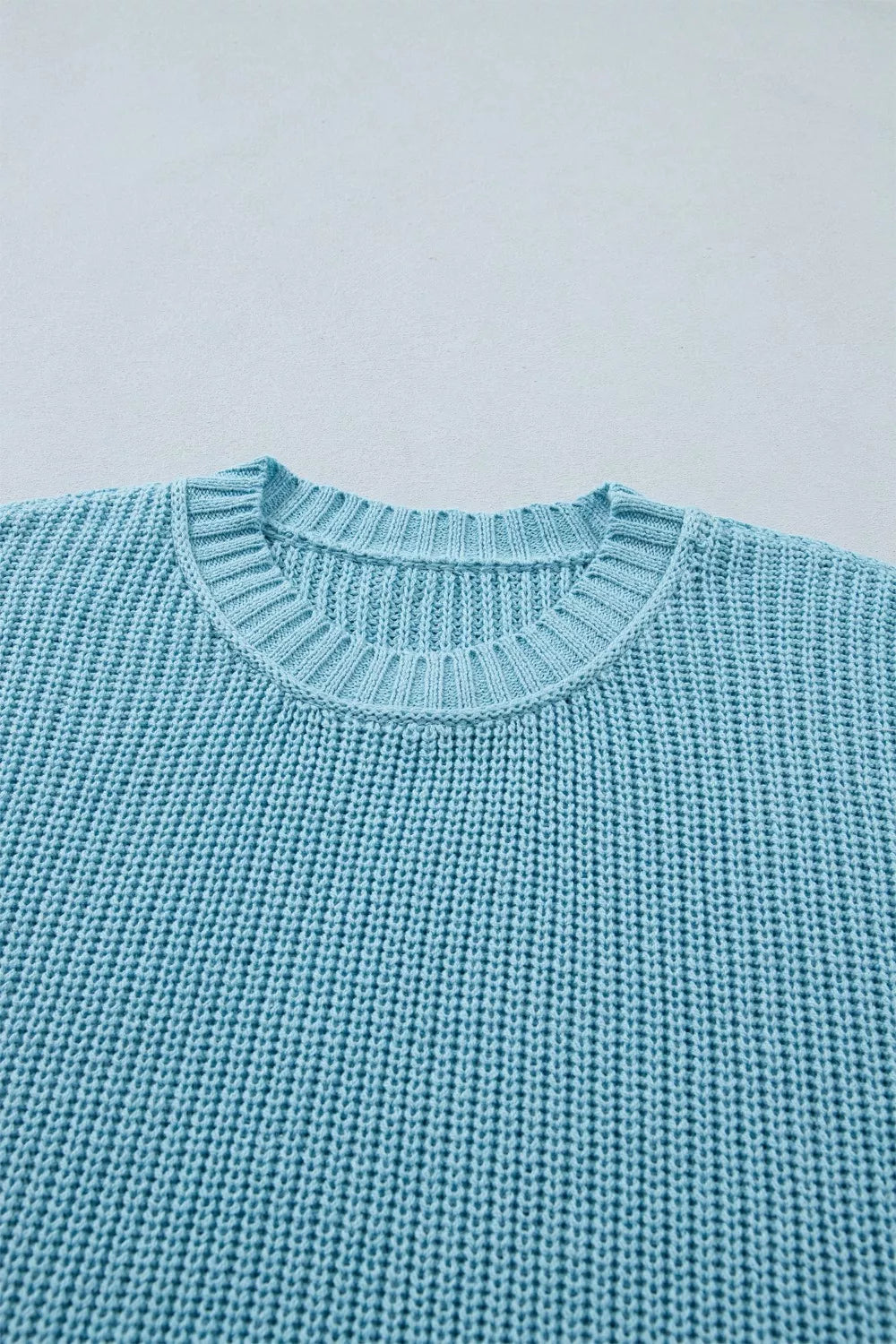Casual Knit Half Sleeve Sweater