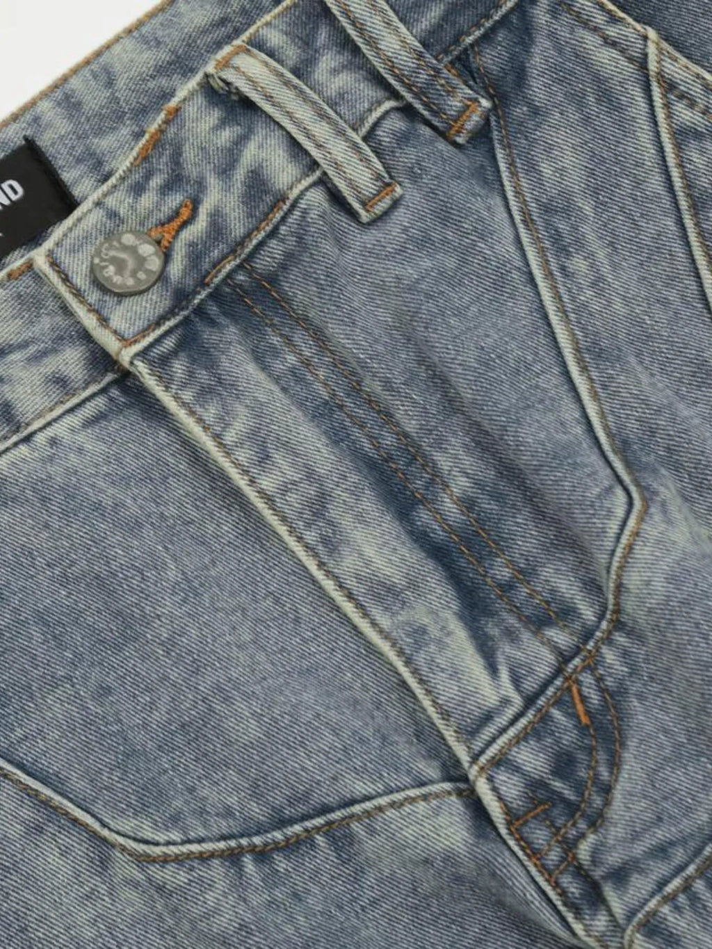 Men's Multi-Pocket Cargo Wide Leg Jeans
