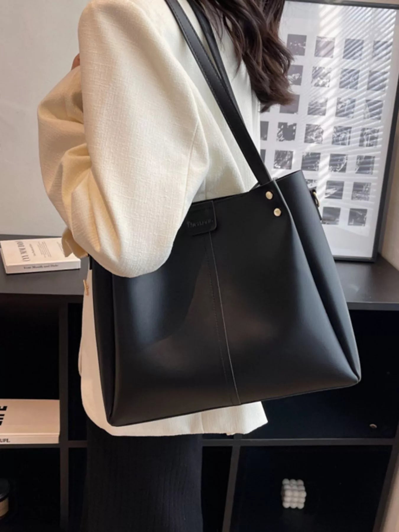 Wide Strap Shoulder Bag