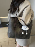 Vintage Style Large Capacity Tote Bag