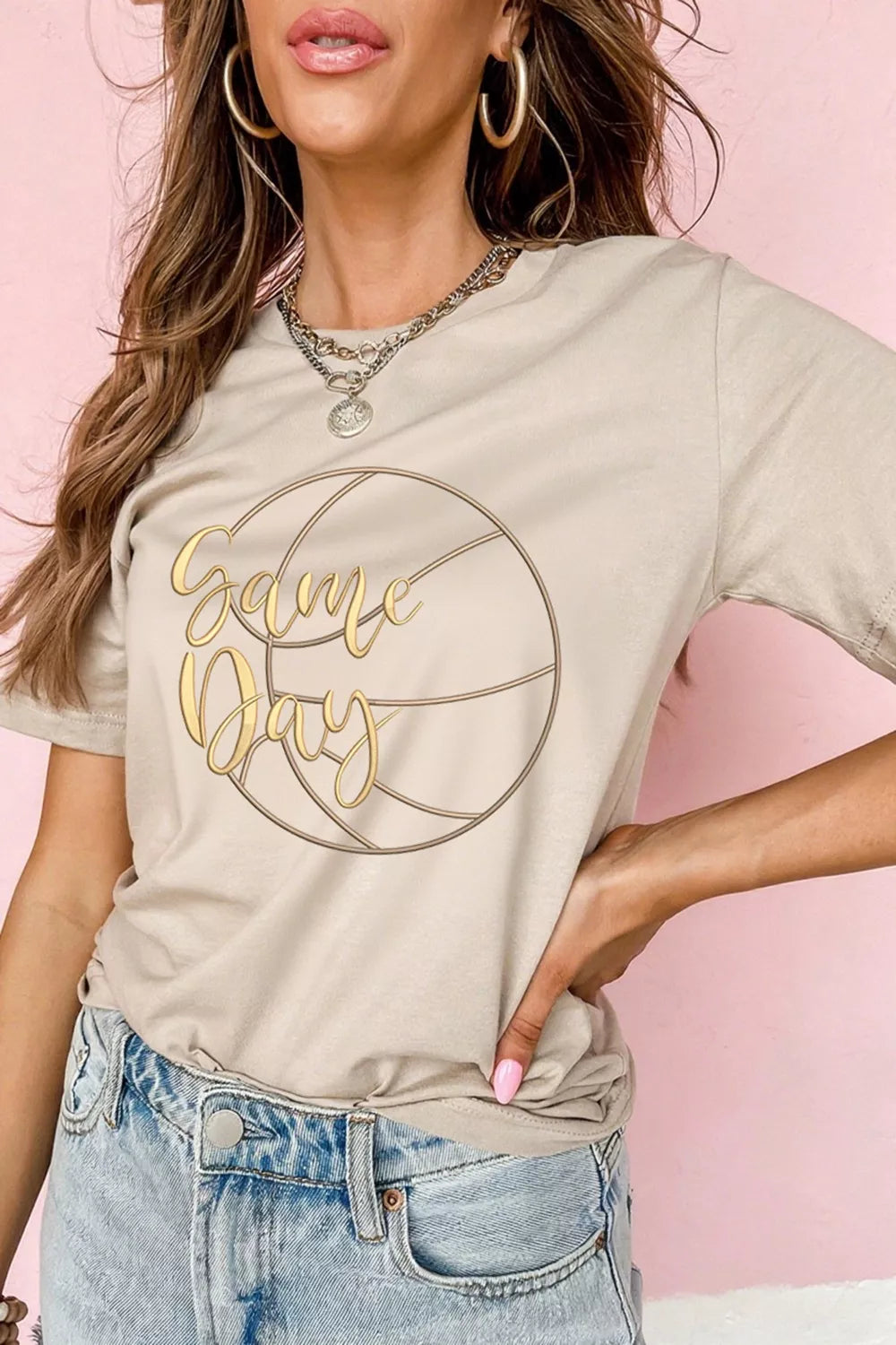 Game Day Basketball Graphic Tee