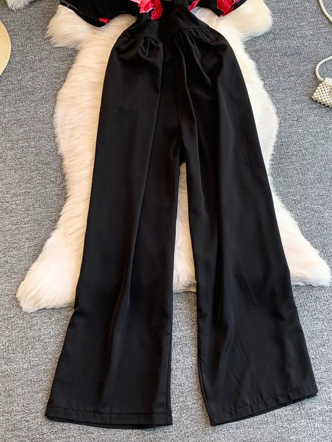 Printed Wide Leg Jumpsuit