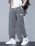 Men's Full Size Casual Drawstring Jeans Plus Size