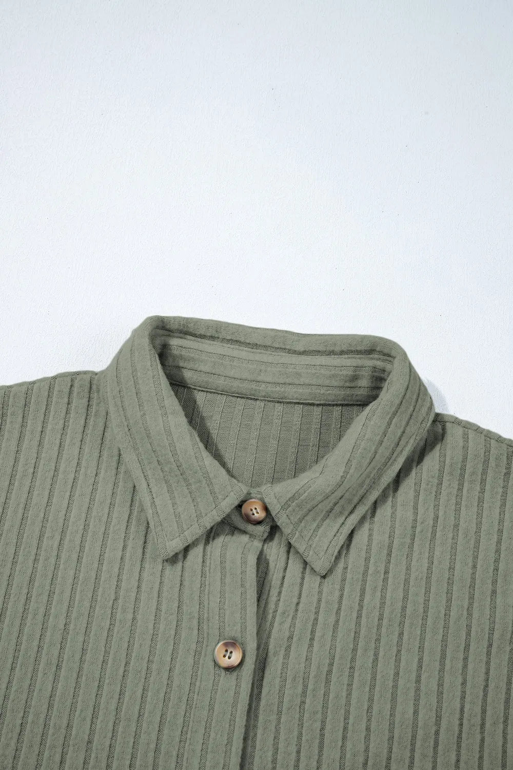 Ribbed Knit Button-Up Cardigan
