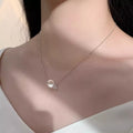 925 Sterling Silver Crystal Pendant Necklace