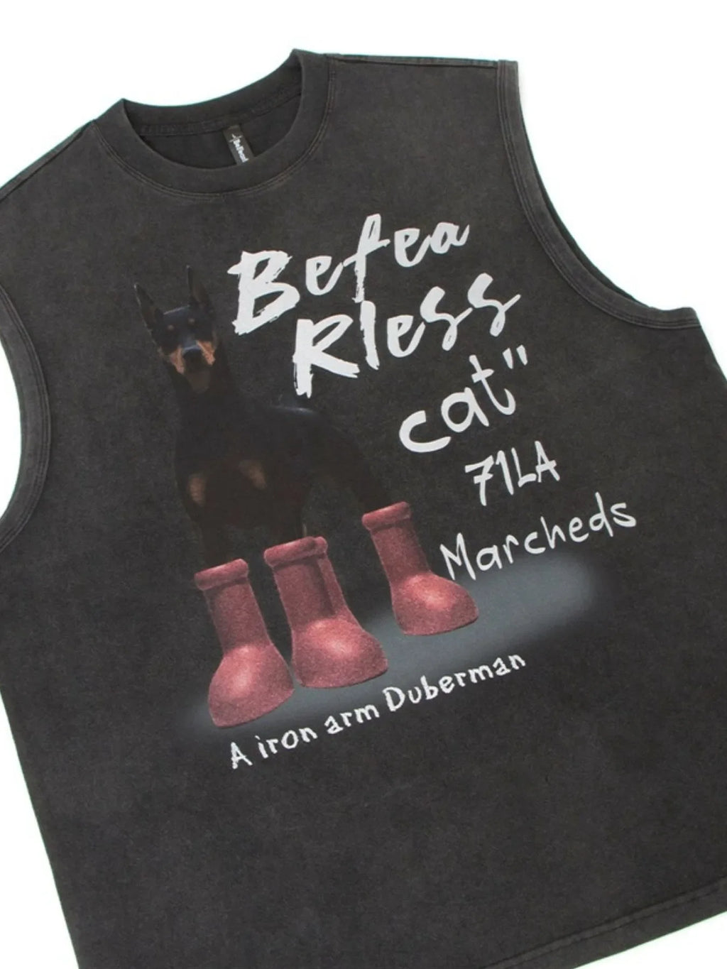 Men's Graphic Sleeveless Round Neck Tank