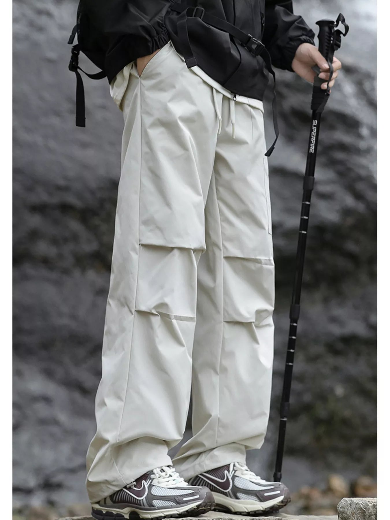 Men's Plus Size Loose Fit Multi-Pocket Cargo Pants