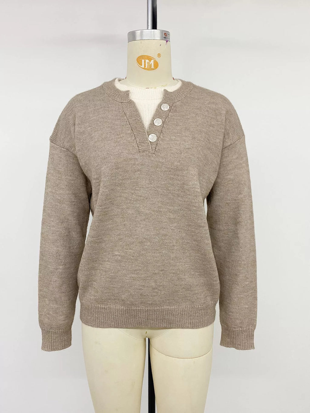 Dropped Shoulder Long Sleeve Sweater