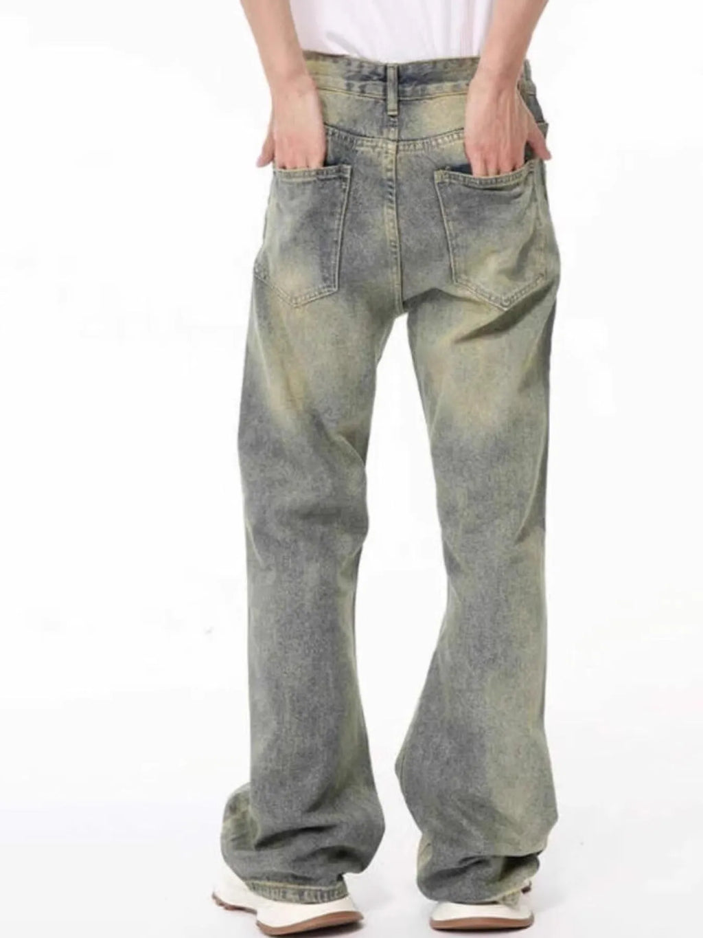 Men's Full Size Fade Loose Fit Jeans Plus Size
