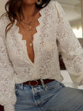 Lace Long Sleeve Blouse