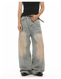 Men's Baggy Vintage Wash Jeans