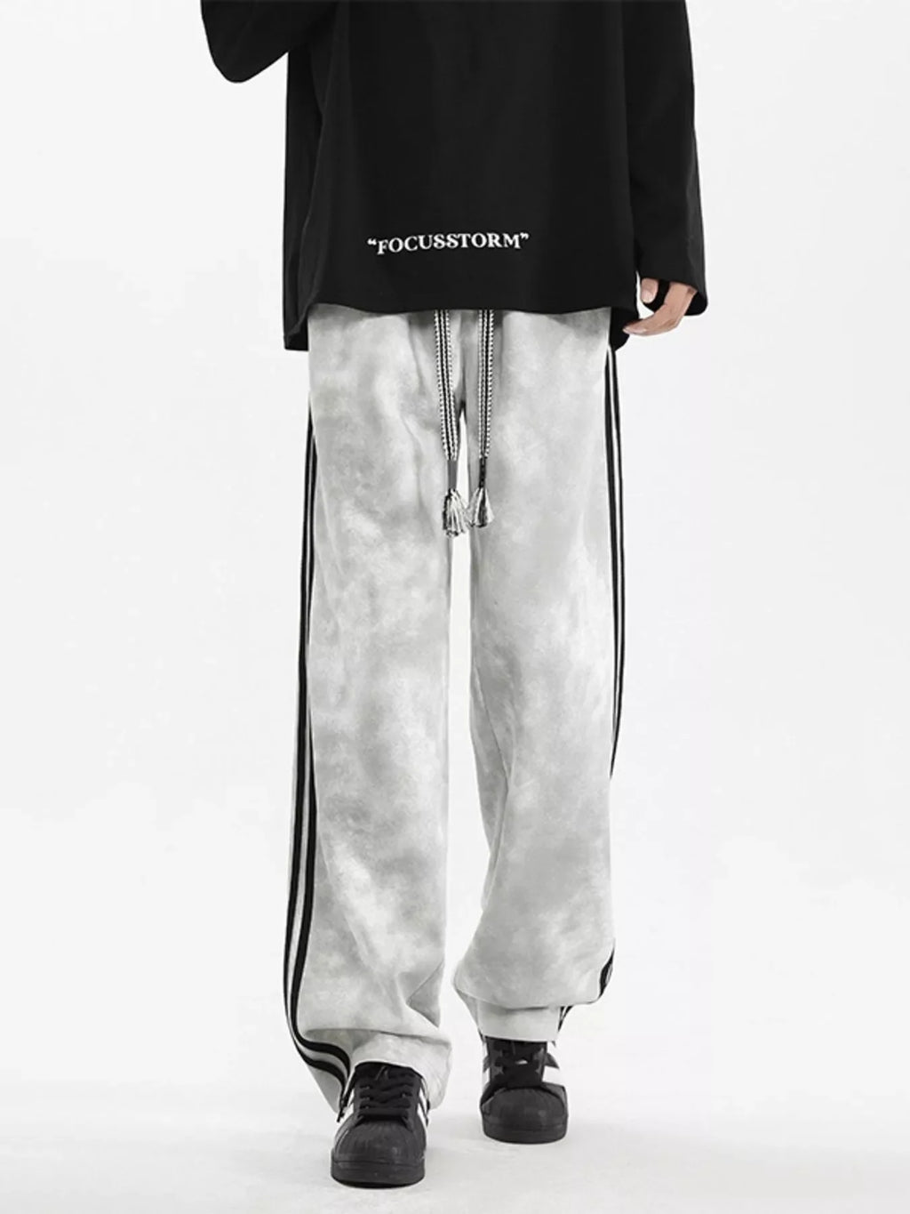 Men's Plus Size Drawstring Loose Fit Pants