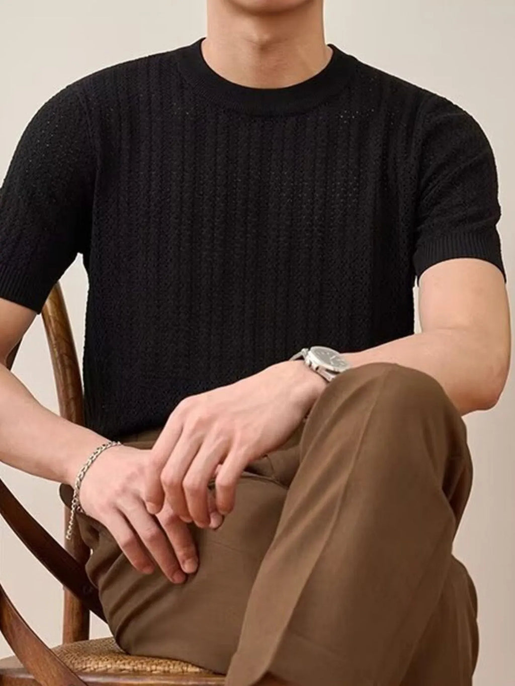 Men's Full Size Breathable Short Sleeve T-Shirt Plus Size