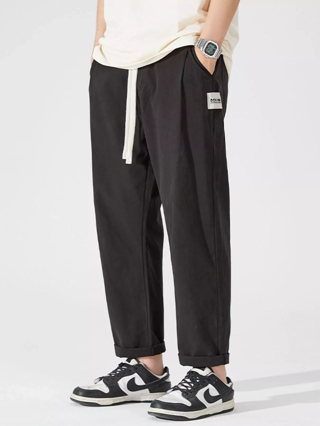 Men's Full Size Wide Leg Pants Plus Size