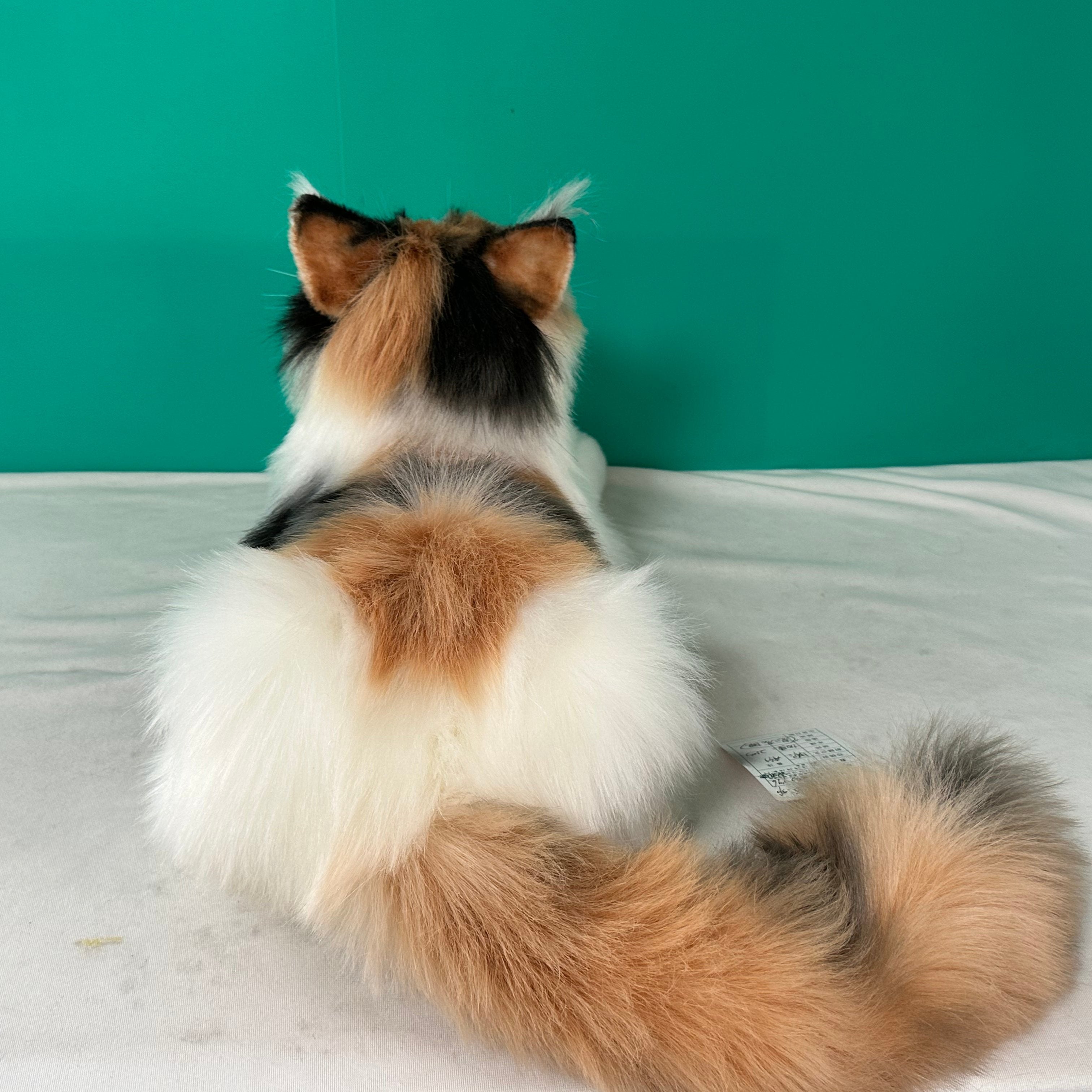 Plush Calico Cat-Handmade Life-Size Companion & Pet Memorial