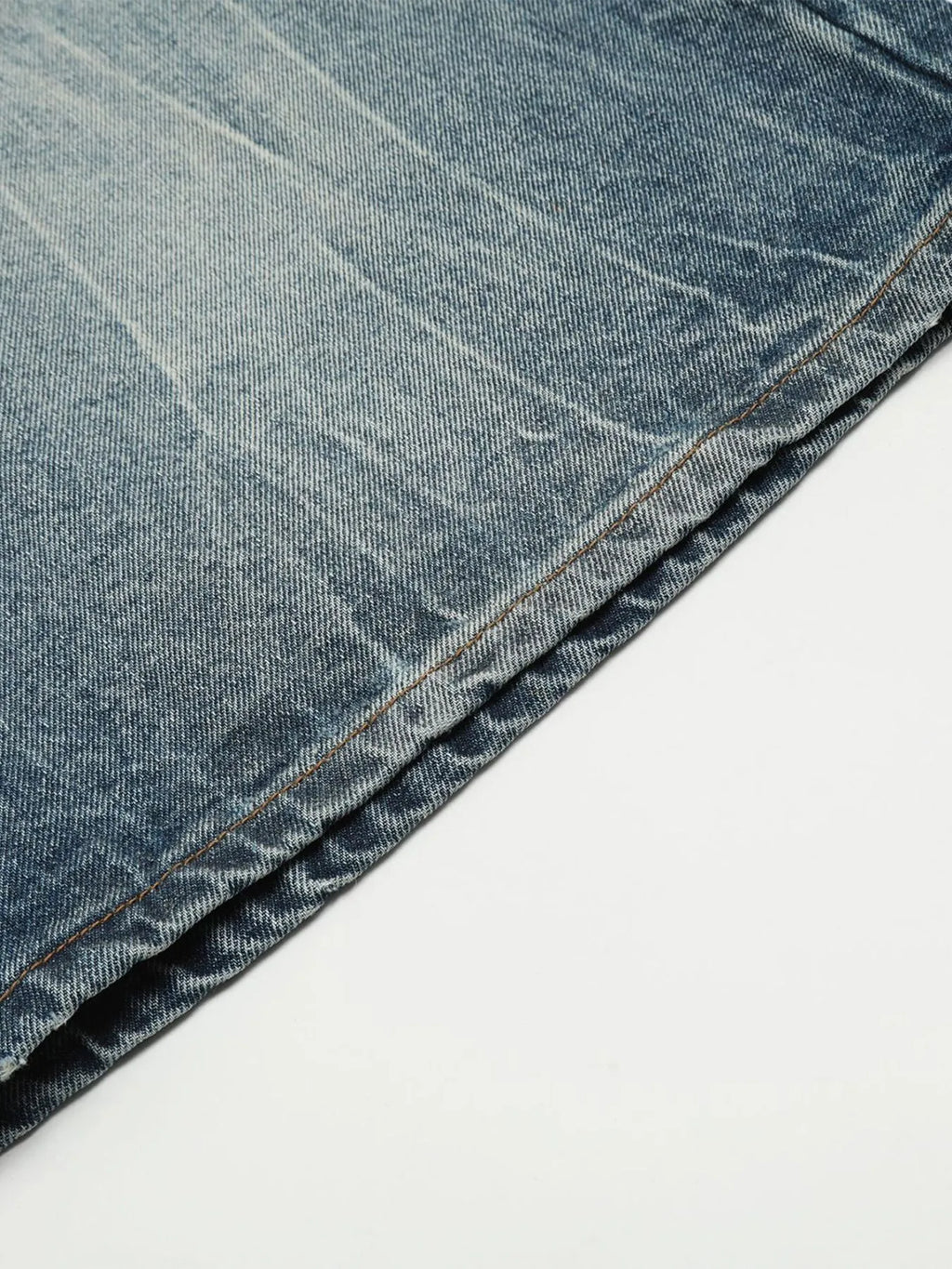 Men's Wash Wide-Leg Denim Shorts