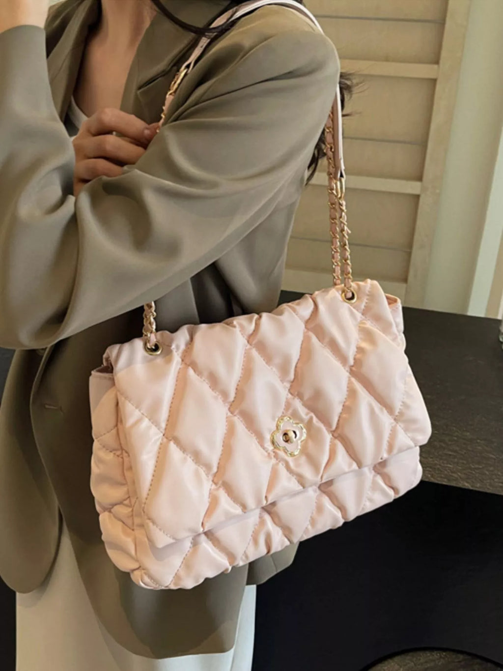 Quilted Chain Shoulder Bag