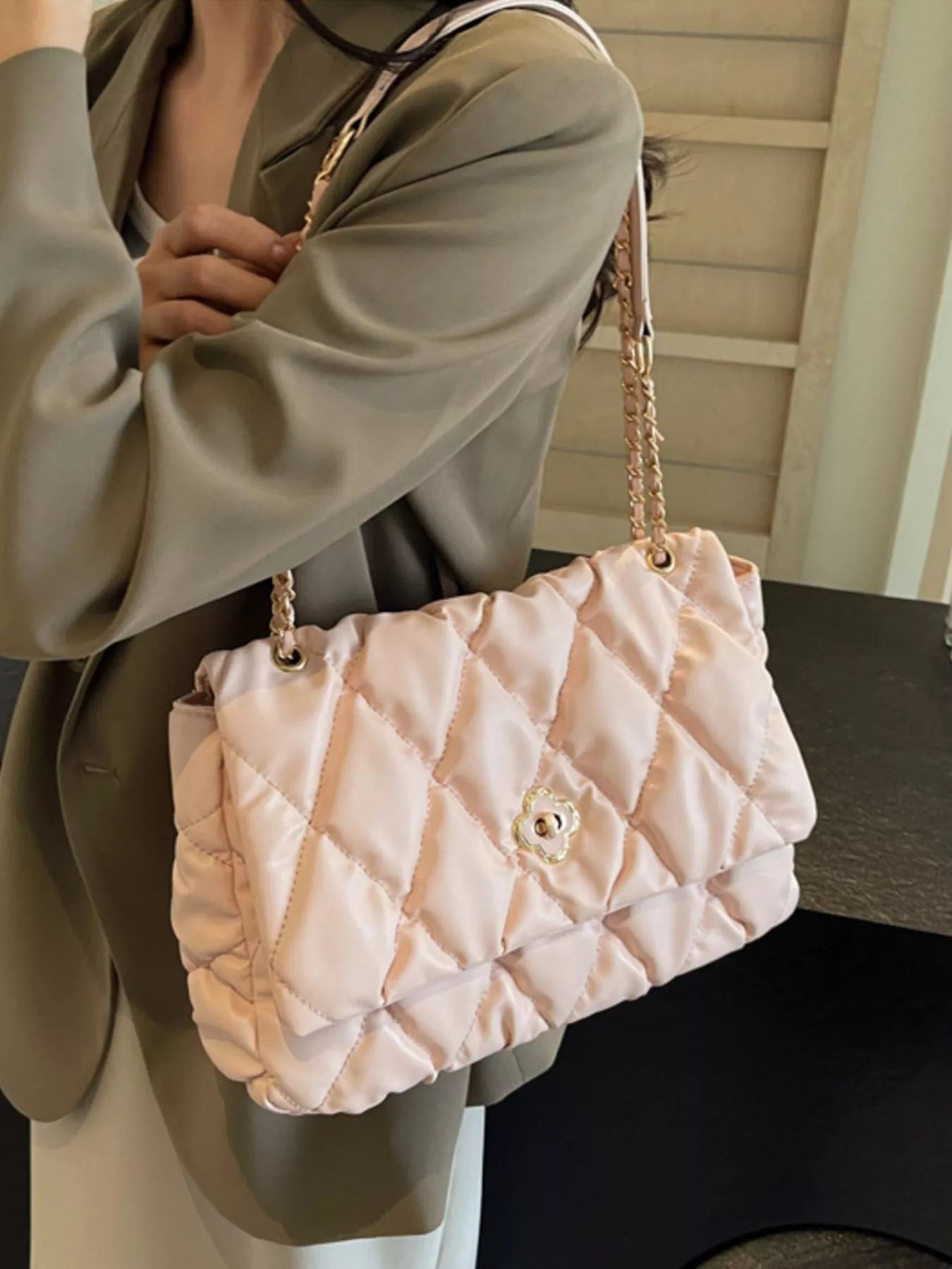 Quilted Chain Shoulder Bag