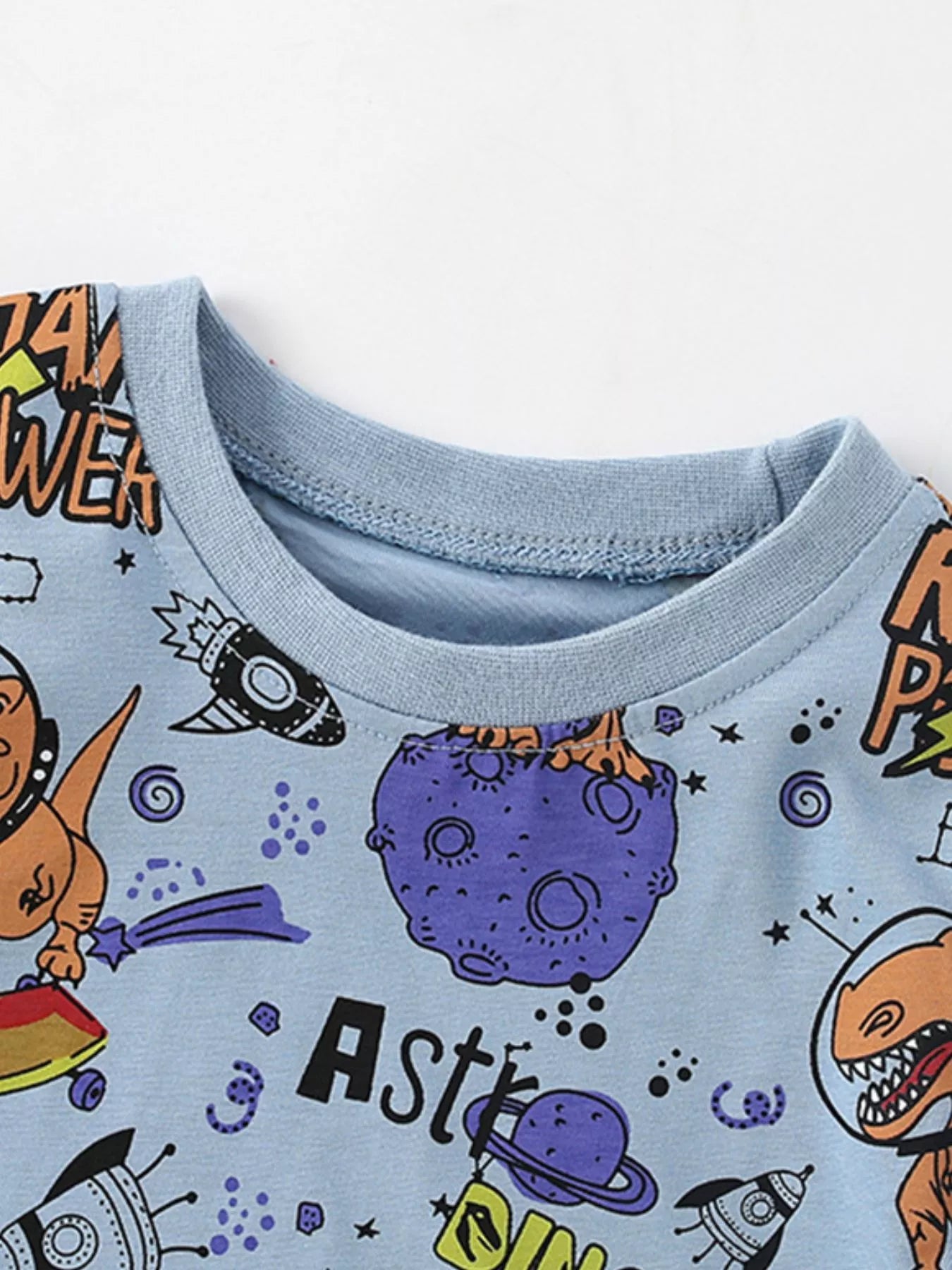 Children's Dinosaur Astronaut Print T-Shirt