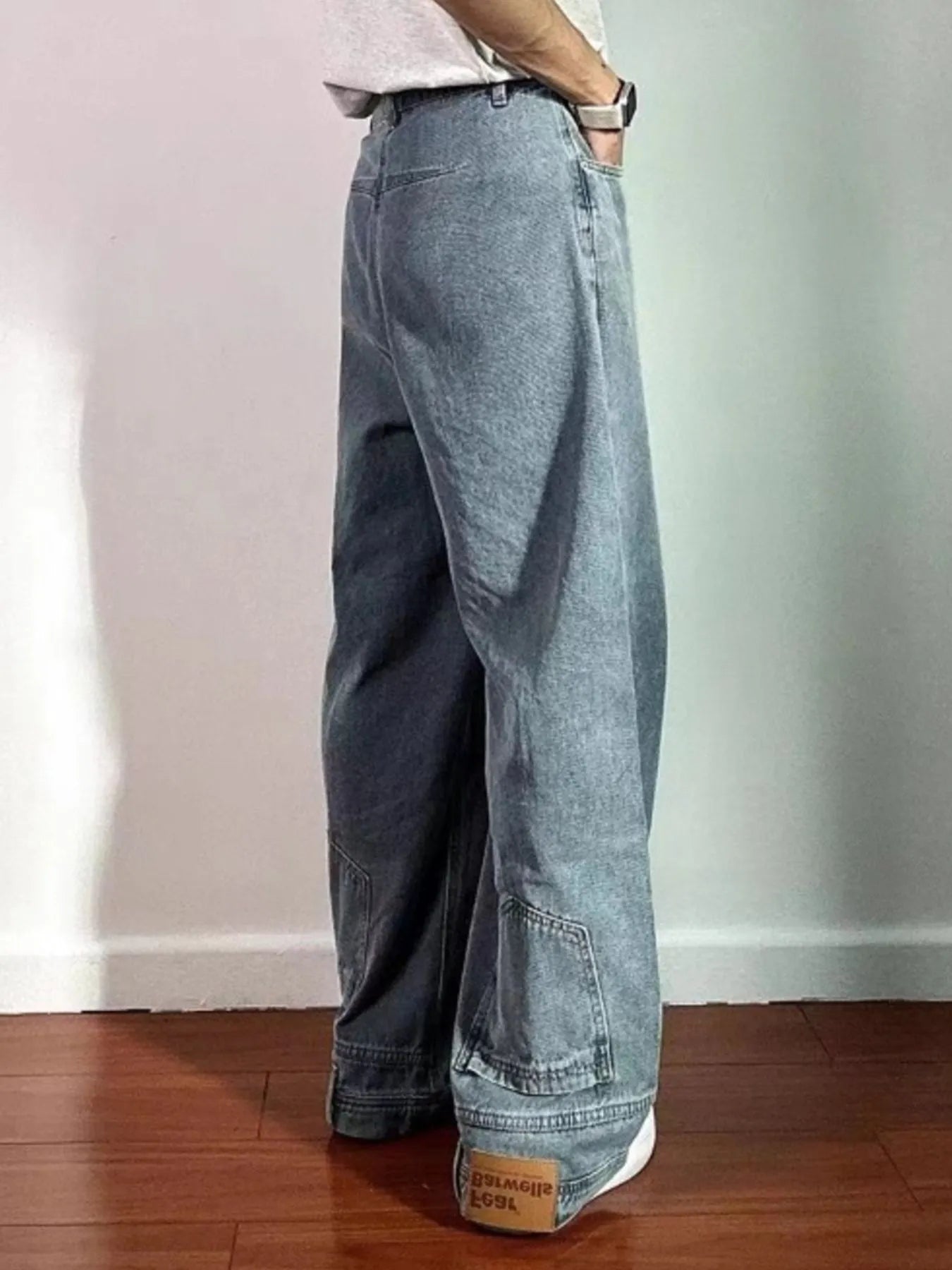 Men's Full Size Wide Leg Jeans Plus Size