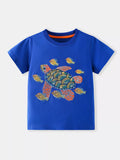 Children's Turtle Graphic Short Sleeve T-Shirt