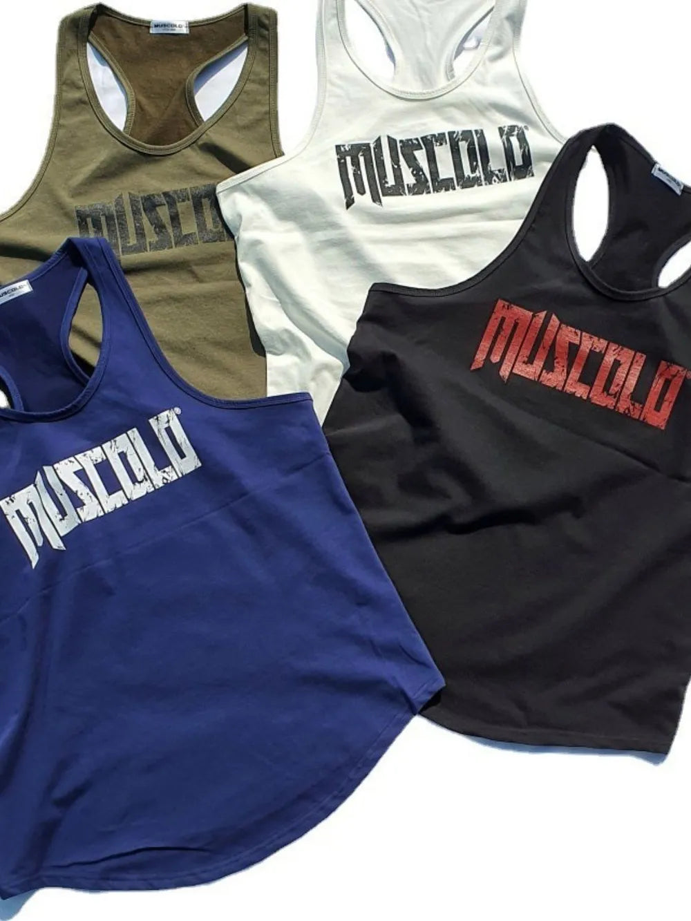 Men's Plus Size Letter Wide Strap Tank